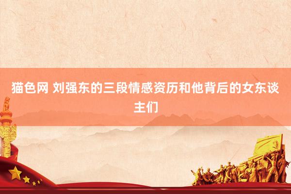 猫色网 刘强东的三段情感资历和他背后的女东谈主们
