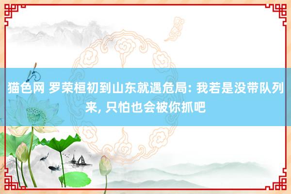 猫色网 罗荣桓初到山东就遇危局: 我若是没带队列来， 只怕也会被你抓吧